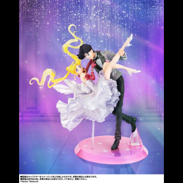BANDAI - Sailor Moon FiguartsZERO Chouette PVC Statue Usagi & Tuxedo Mask Moonlight Glow Edition 24 cm