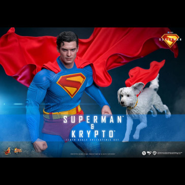 HOT TOYS - Superman (2025) Movie Masterpiece Action Figure 1/6 Superman & Krypto 33 cm