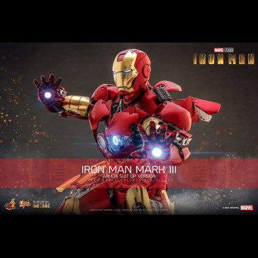 HOT TOYS - Iron Man Movie Masterpiece Diecast Action Figure 1/6 Iron Man Mark III (Armor Suit Up Version) 32 cm