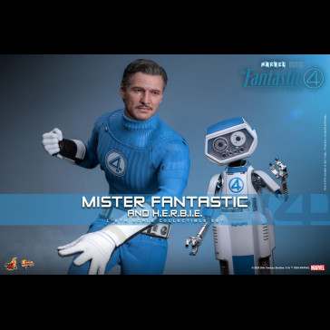 HOT TOYS - The Fantastic Four: First Steps Movie Masterpiece Action Figure 2-Pack 1/6 Mister Fantastic & H.E.R.B.I.E. 30 cm
