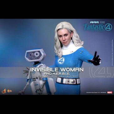 HOT TOYS - The Fantastic Four: First Steps Movie Masterpiece Action Figure 2-Pack 1/6 Invisible Woman & H.E.R.B.I.E. 28 cm