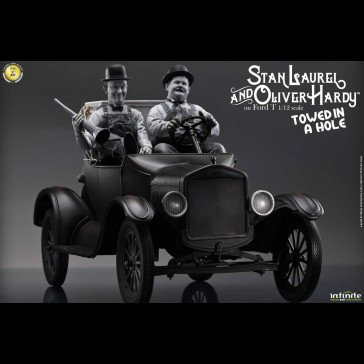 INFINITE STATUE - Laurel & Hardy Towed in a hole Ford T 1/12 scale