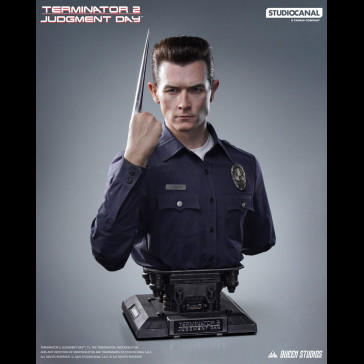 QUEEN STUDIOS - Terminator 2: Judgment Day Bust 1/1 T-1000 90 cm