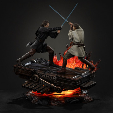 IRON STUDIOS - Star Wars Art Scale Statue 1/10 Anakin vs. Obi Wan 34 cm