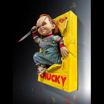 HOLLYWOOD COLLECTIBLES - Bride of Chucky - Chucky Life Size Wall Sculpture