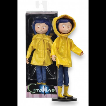 NECA - Coraline yellow raincoat bendable doll