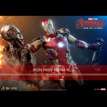 HOT TOYS DELUXE - Avengers: Age of Ultron Movie Masterpiece Diecast Action Figure 1/6 Iron Man Mark XLIII (2.0) 32 cm