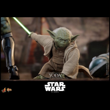 HOT TOYS - Star Wars: Revenge of the Sith Movie Masterpiece Action Figure 1/6 Yoda 14 cm