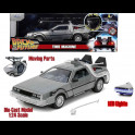 JADA - Back To The Future Part 1 1982 Delorean Lights 1/24 Die-cast Model
