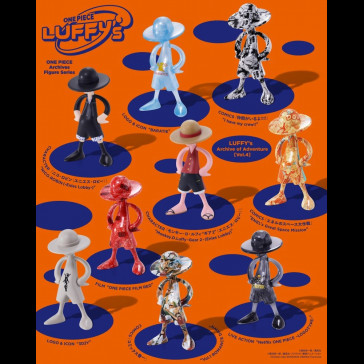 BANDAI - One Piece Luffy's Archive of Adventure Mini Figure Blind Box Assortment (10 pezzi)