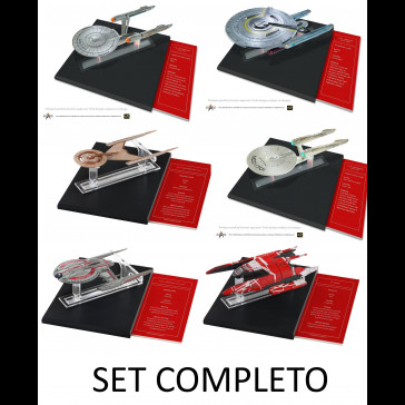 MASTER REPLICAS - Star Trek Set Completo Die-Cast (6 navi)