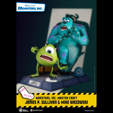 BEAST KINGDOM - Monsters, Inc. Master Craft Statue James P. Sullivan & Mike Wazowski 34 cm