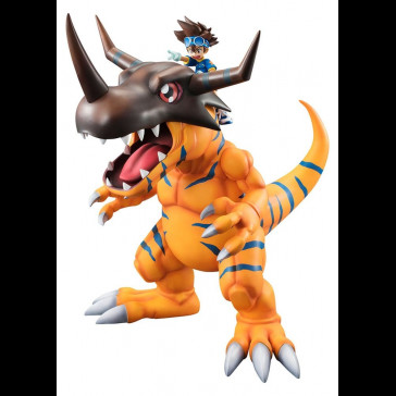 MEGAHOUSE - Digimon Adventure Precious G.E.M. Series PVC Figure Greymon & Taichi Yagami 25 cm (Repeat)